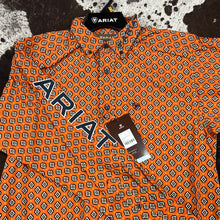 Load image into Gallery viewer, Men’s Ariat Rust Team Webster LS Button Up