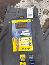 Load image into Gallery viewer, Men’s Wrangler Tough Comfort Regular Fit Grey Canvas Jeans