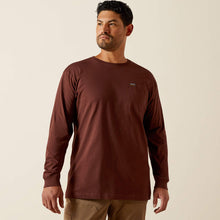 Load image into Gallery viewer, Men’s Ariat Rebar Bitter Chocolate Long Sleeve Shirt.