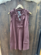 Load image into Gallery viewer, Women’s Mineral Washed Ruffle Mini Dress