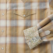 Load image into Gallery viewer, Men’s Stetson Gold Dust Plaid Snap