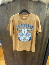 Load image into Gallery viewer, Woman’s Orange Oversized YeeHaw Graphic T-Shirt