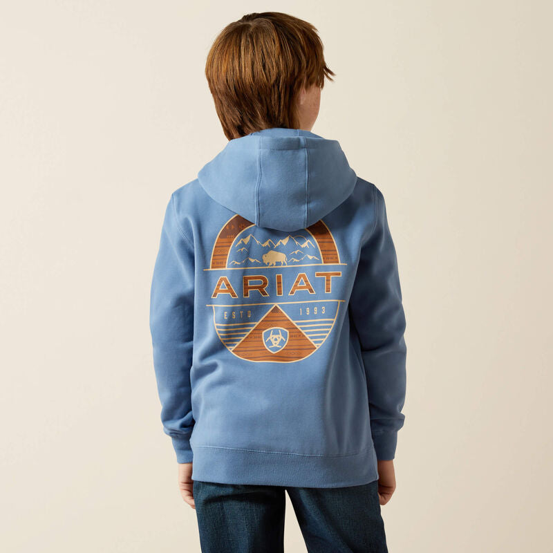 Kids Ariat Sun Valley Circle Hoodie.