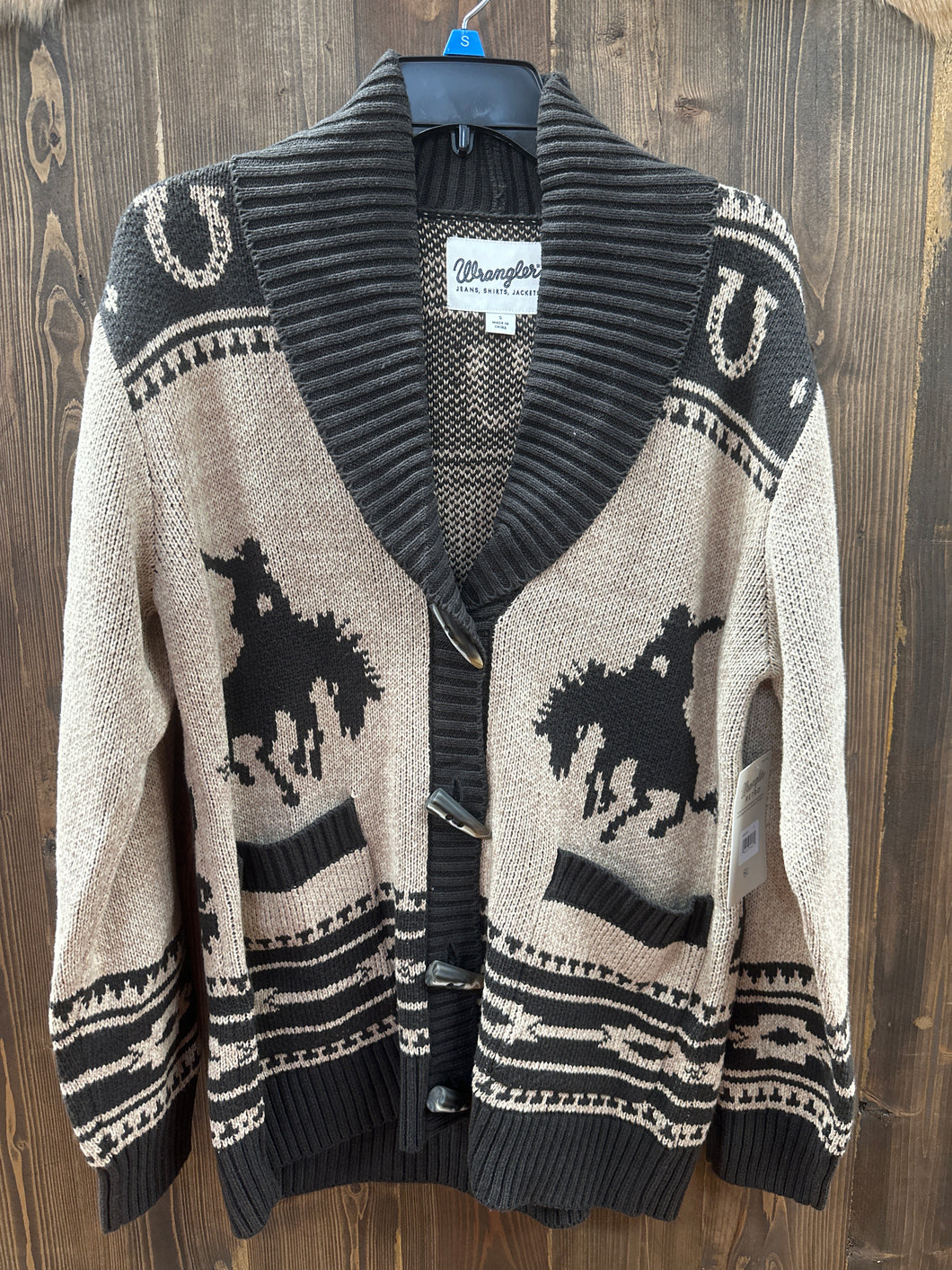 Women’s Wrangler LS Cardigan Buck Brown/Tan