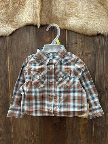 Boy’s Wrangler Long Sleeve Snap