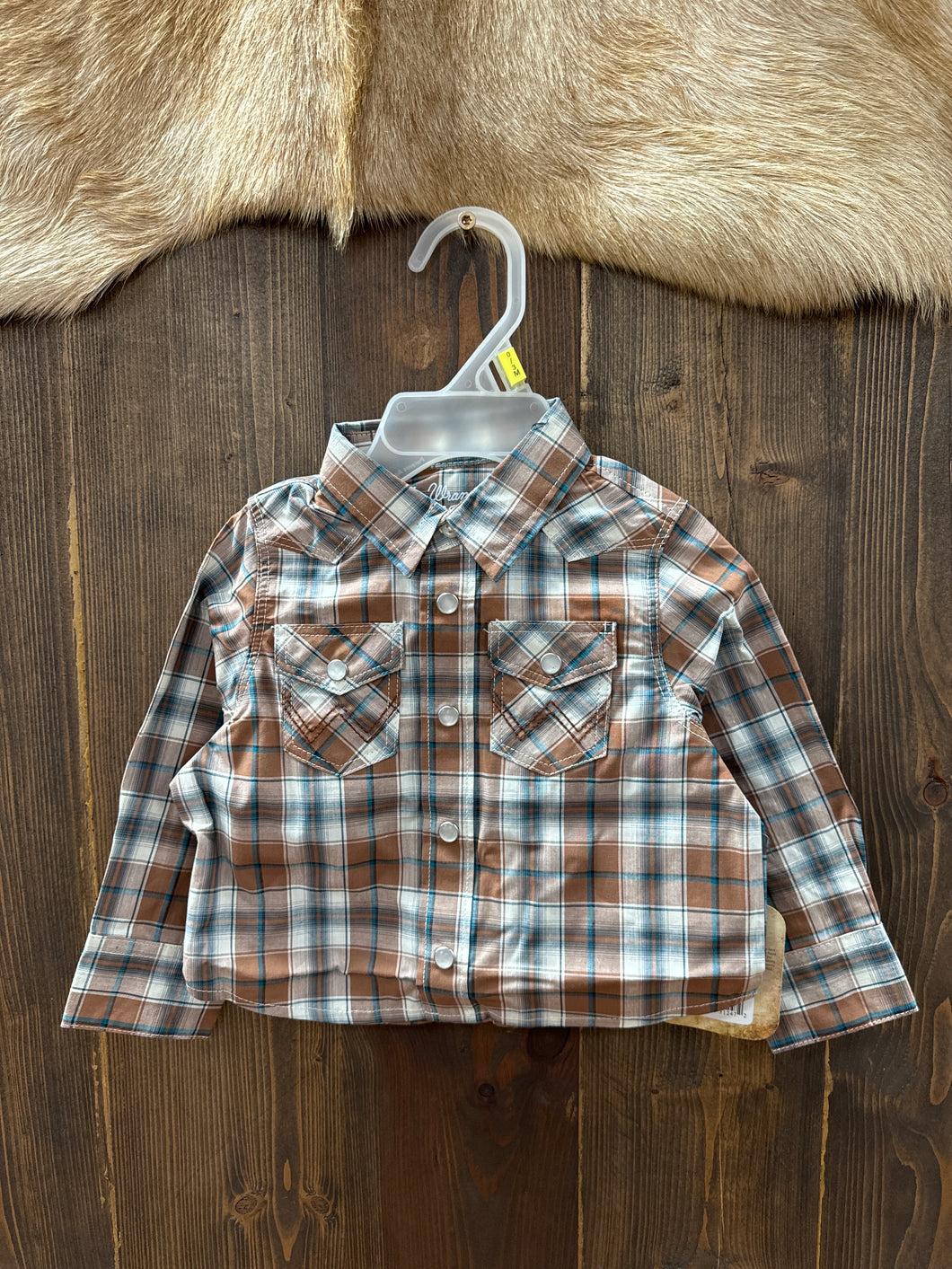 Boy’s Wrangler Long Sleeve Snap
