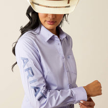 Load image into Gallery viewer, Ariat Sweet Lavender Team Kirby Stretch Shirt.