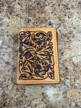 Load image into Gallery viewer, Men’s Western Antique Floral Tooled Leather Wallet