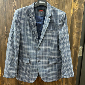 Rock & Roll Blue Plaid Blazer.