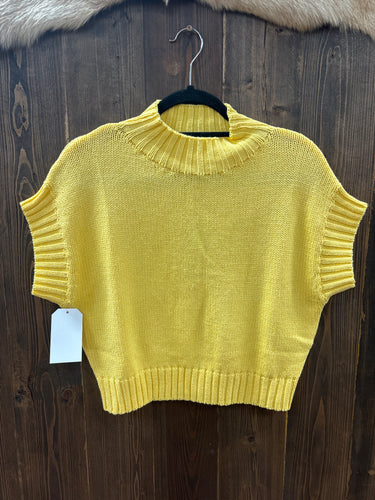 Women’s Cropped Short Sleeve Sweater
