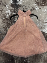 Load image into Gallery viewer, Women’s By Together Dusty Rose Sparkly Flowy Halter Top