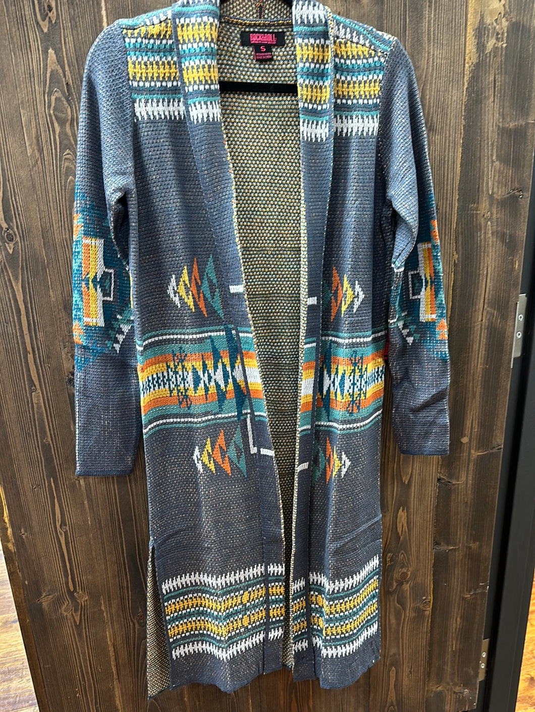 Women’s Rock & Roll Large Aztec Duster Cardigan