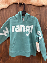 Load image into Gallery viewer, Girls Wrangler Logo Turquoise Hoodie