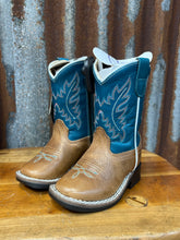 Load image into Gallery viewer, Old West Toddler Cyan Zip Up Boot