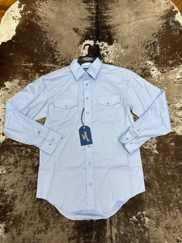 Men’s Panhandle Light Blue LS Snap Up
