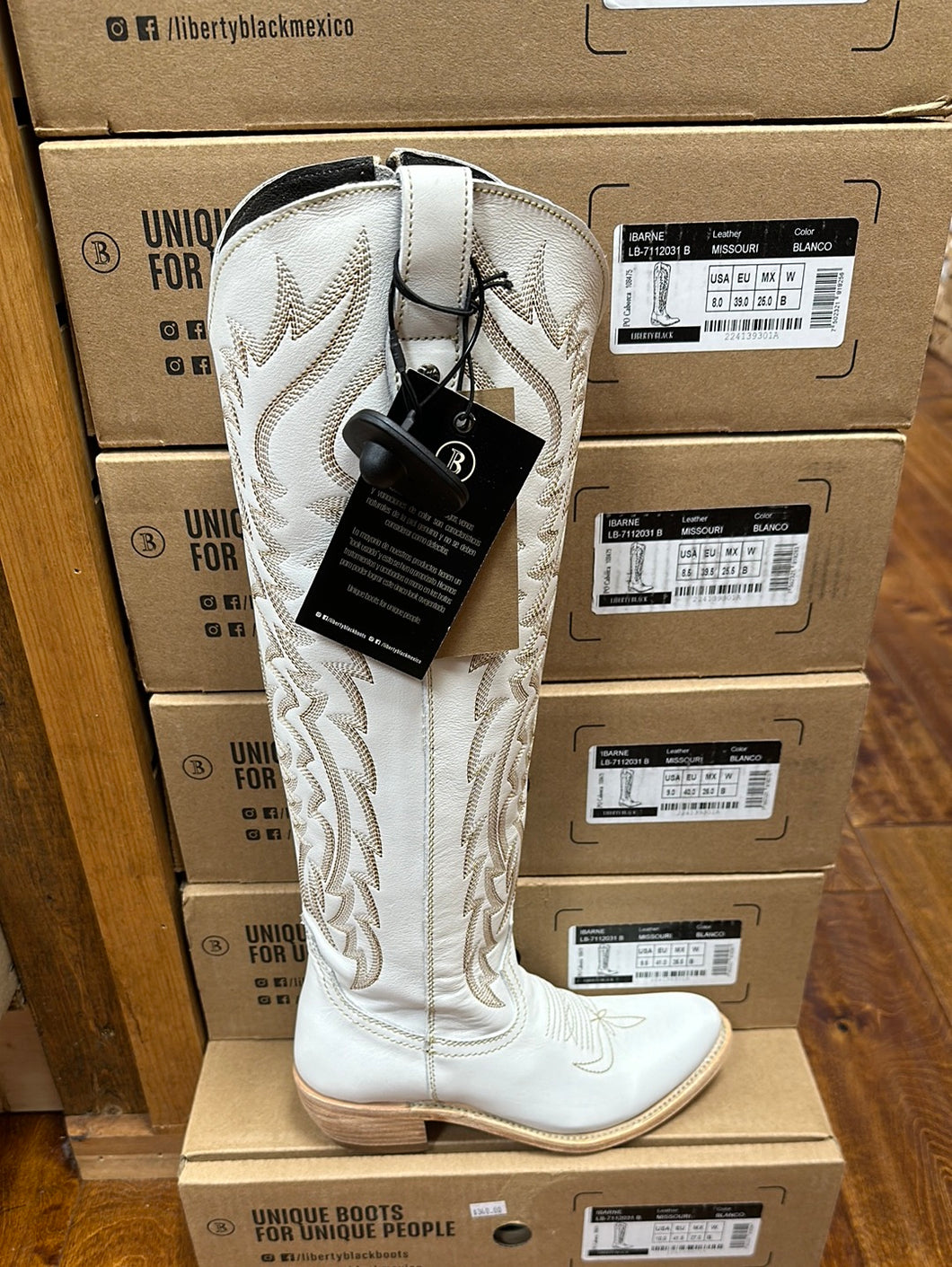 Women’s Liberty Boot Co. Leather Missouri Blanco