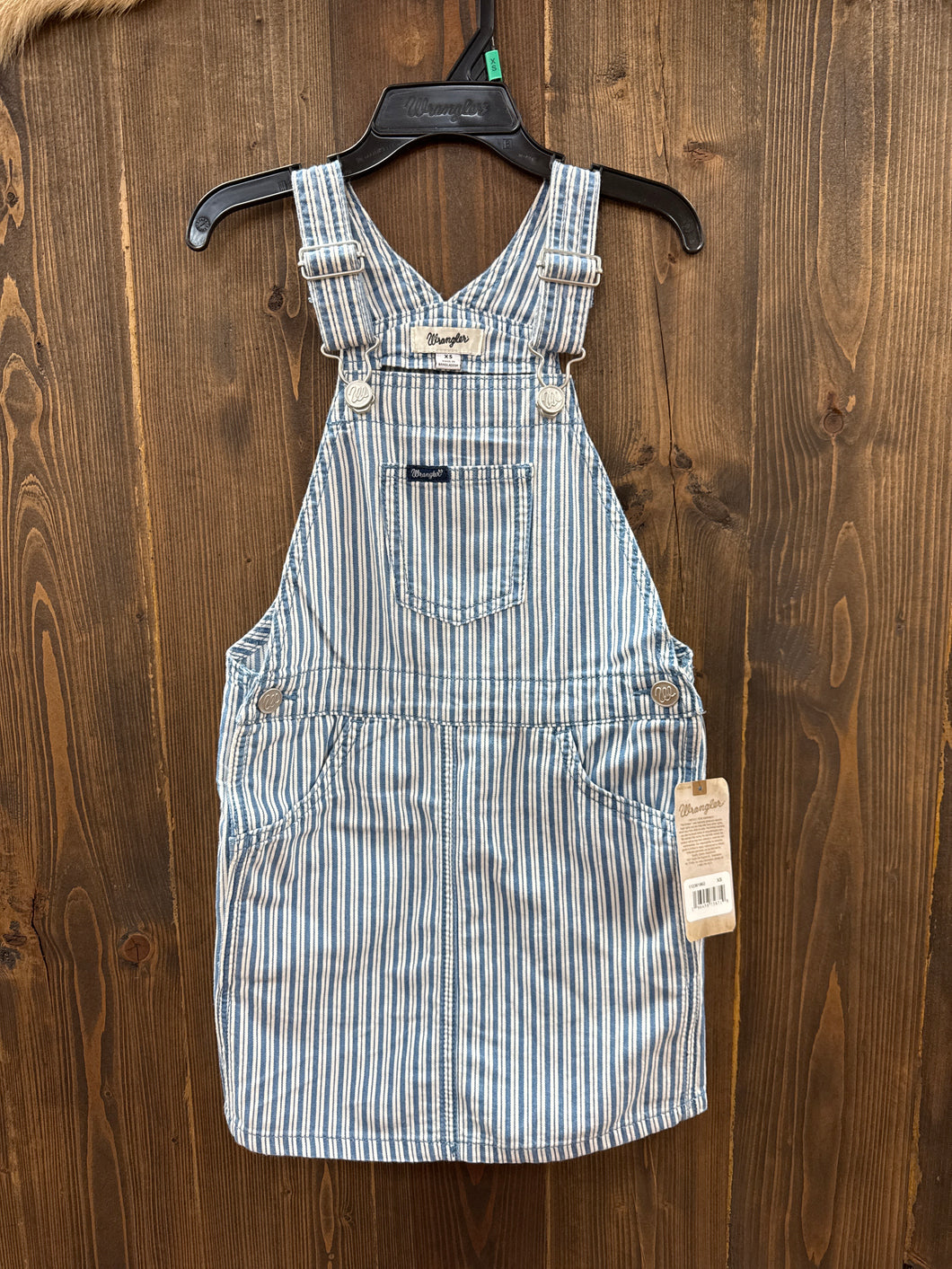 Girl’s Wrangler Retro Blue Stripe Dress