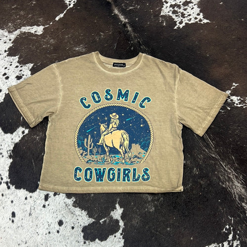 Cosmic Cowgirls Cropped Tee