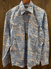 Load image into Gallery viewer, Stetson Blue Paisley Pearl Snap Shirt
