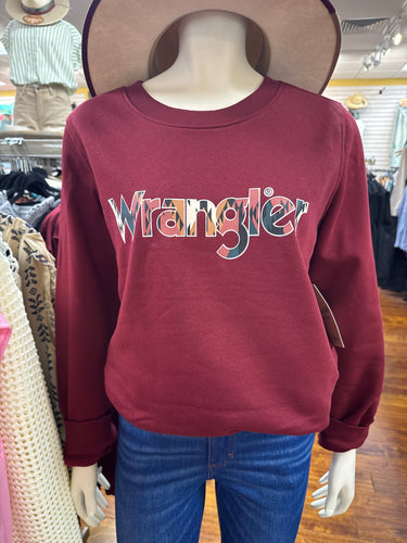 Wrangler Ladies Aztec Logo Pullover