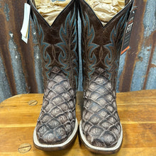 Load image into Gallery viewer, Roper Big Kids River Faux Exotic Leather Sq Toe Boots