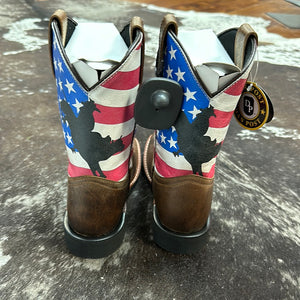 Kids Dan Post Flag Boots