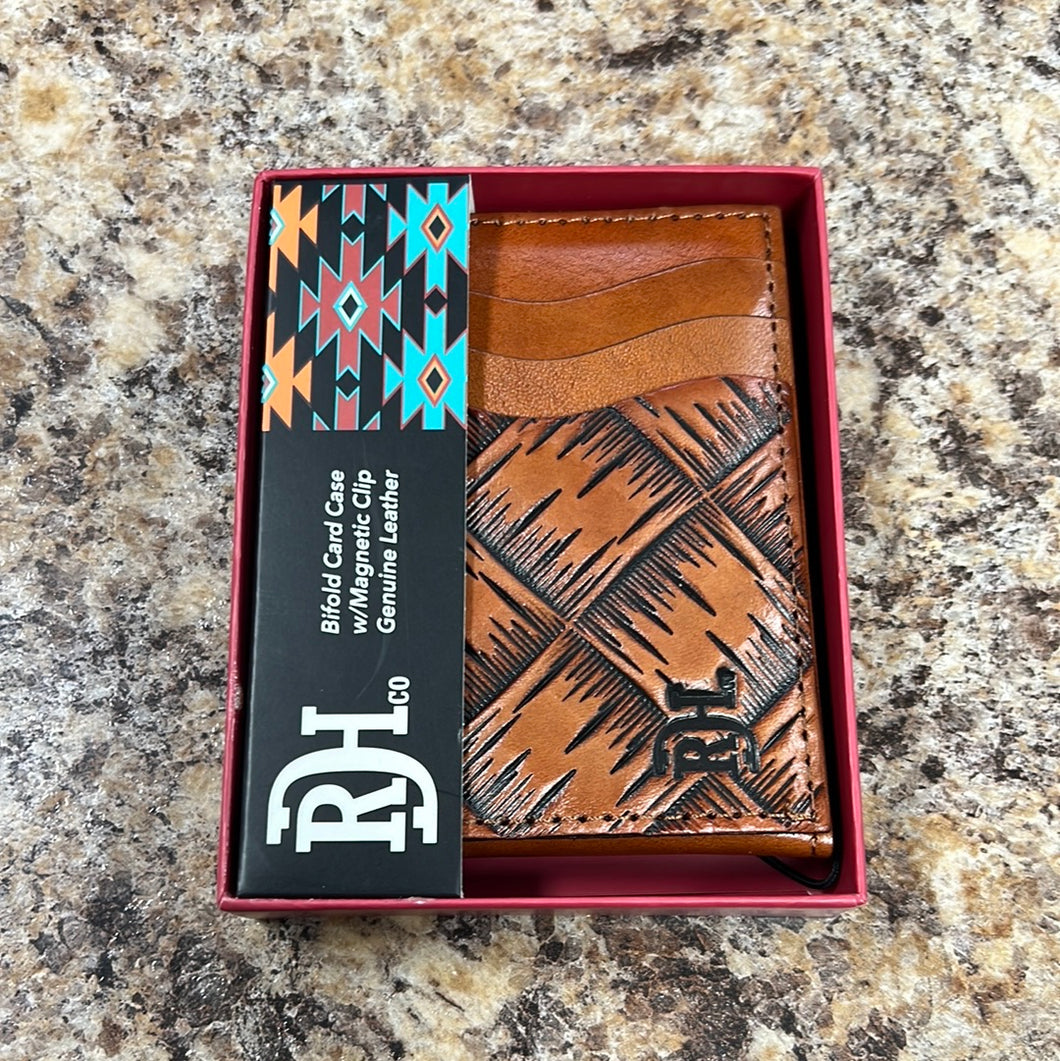 Red Dirt Hat Co. Basketweave Tooled Wallet
