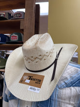 Load image into Gallery viewer, Twister Bangora Brown Band Staw Hat
