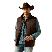 Load image into Gallery viewer, Ariat Men's Crius Brown Quilted Insulated Vest.