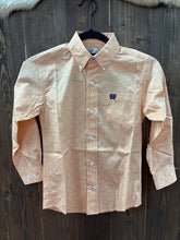 Load image into Gallery viewer, Cinch Boys Longsleeve Gold Print Button Up