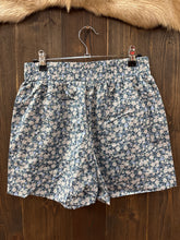 Load image into Gallery viewer, Navy/Blue Floral Shorts.