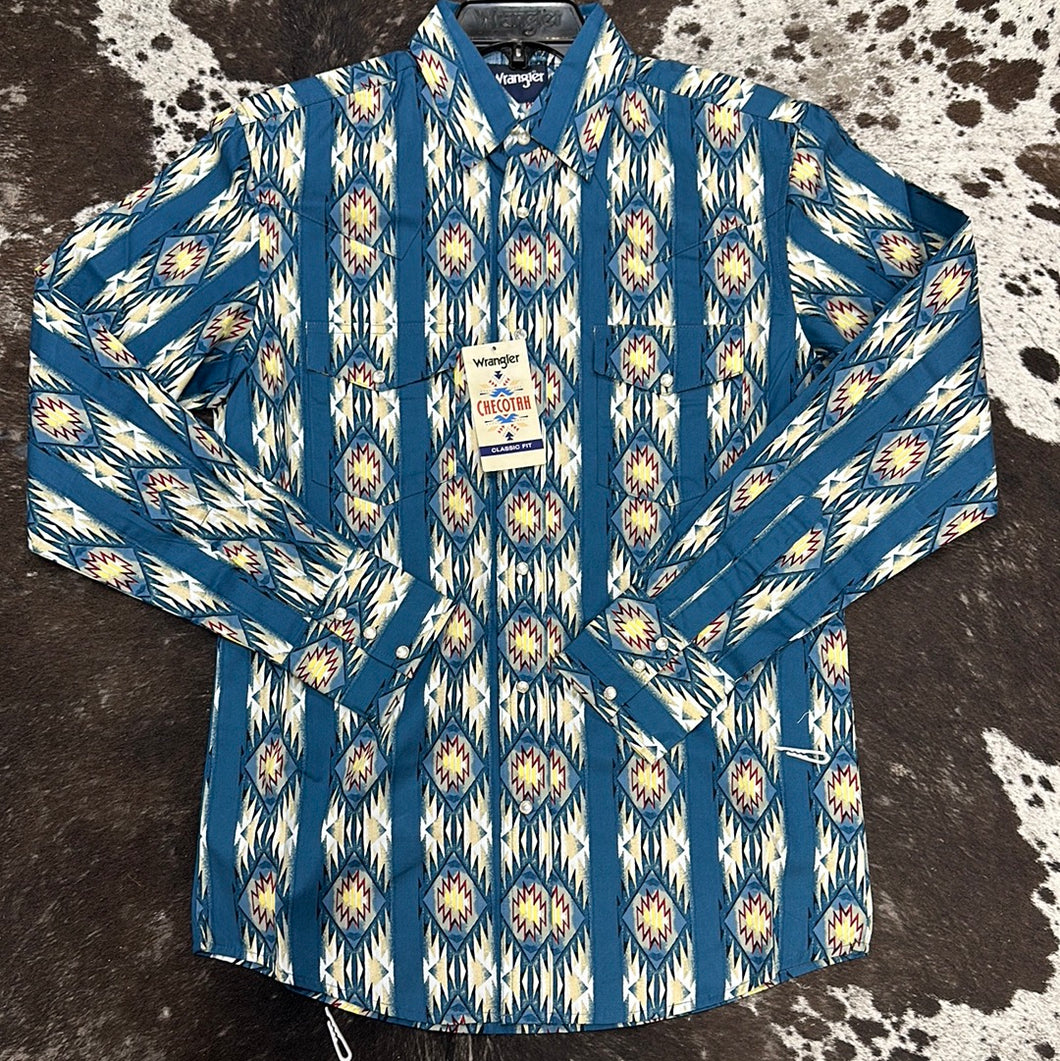 Wrangler Men’s Checotah Classic Fit Snap Up.