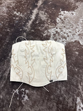 Load image into Gallery viewer, Faux Leather Boot Stitch Tube Top With Lace Up Tie