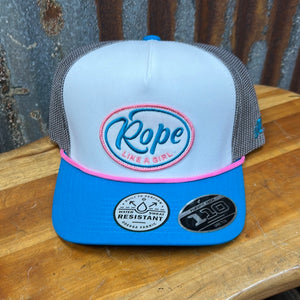 Rope Like A Girl Pink Trucker Hat