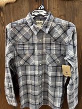Load image into Gallery viewer, Men’s Ariat Sargasso Sea Plaid Longsleeve Button Up