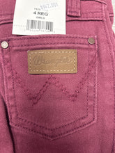Load image into Gallery viewer, Girls Wrangler Bootcut Burgundy Jeans
