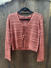 Load image into Gallery viewer, Crochet Sweater Cardigan.