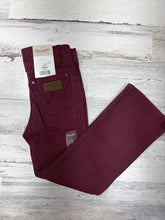 Load image into Gallery viewer, Girls Wrangler Bootcut Burgundy Jeans