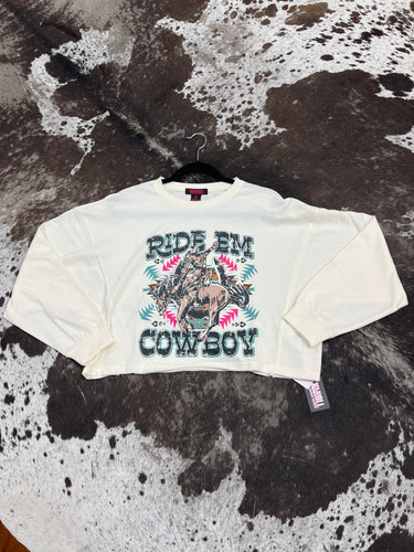 Women’s Rock&Roll Ride Em Boxy Pullover