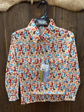 Load image into Gallery viewer, Girls Panhandle Long Sleeve Print Snap Shirt