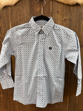 Load image into Gallery viewer, Cinch Boys Light Blue Printed Longsleeve Button Up