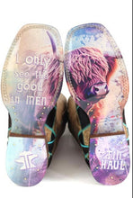 Load image into Gallery viewer, Tin Haul Gals Pet Me Square Toe Boots.
