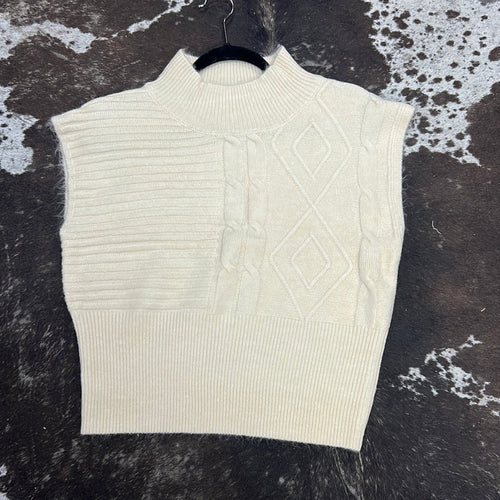 Light Beige Sweater Vest