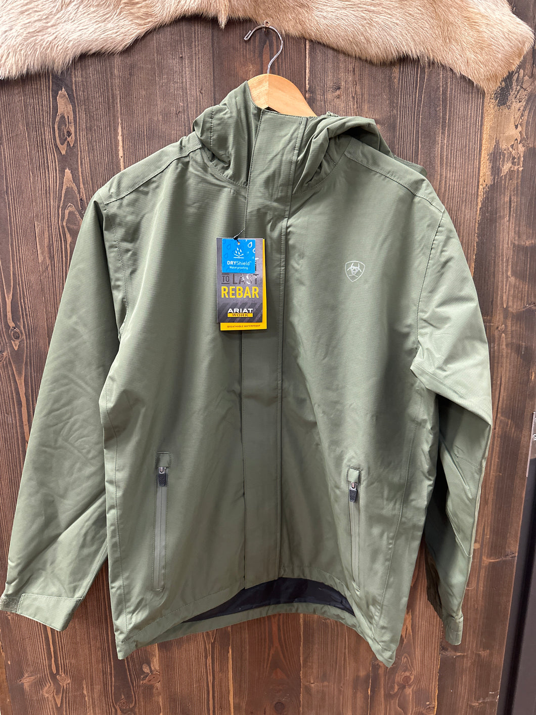 Men’s Ariat Rebar Stormshell Logo H2O Jacket