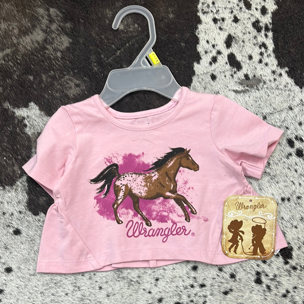 Wrangler Baby Graphic Pink Horse Tee