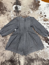 Load image into Gallery viewer, Woman’s Veveret Pleated LS Romper