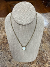 Load image into Gallery viewer, Pink Panache Austrian Square Crystal Chain Necklace