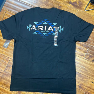 men’s ariat aztec cacti t shirt