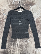 Load image into Gallery viewer, Women’s Veveret Black LS Lace Top