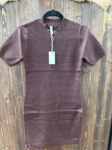 short sleeve mini sweater dress The Thea Twofer Sweater Dress: Short-Sleeve Mini E